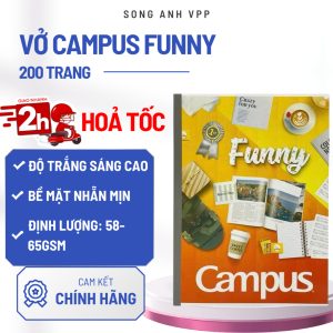 Vở kẻ ngang Campus Gift 200tr