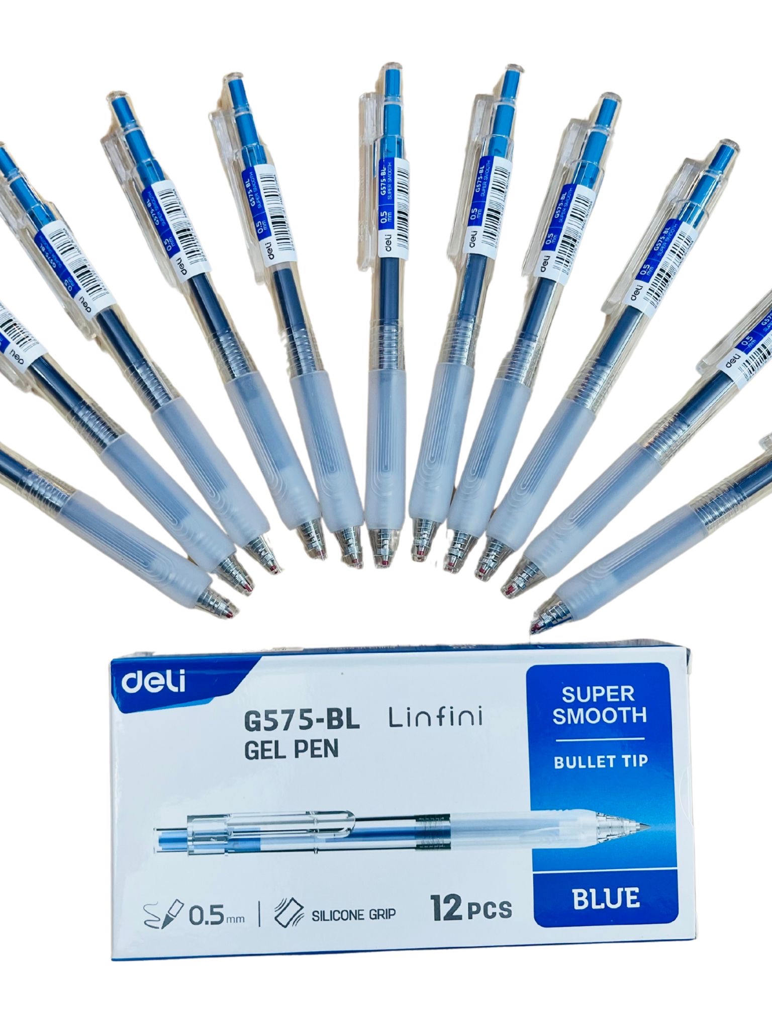 Bút gel Deli G575 0.5mm (12c/Hộp) - Ảnh 4